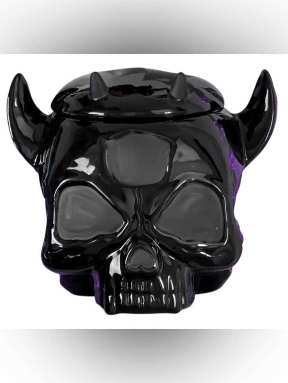 Killstar Jar 50 oz Ashmedai Black Ceramic w/ Lid